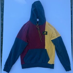 New Balance Men's Colorblock Hoodie - Red, Yellow, Blue